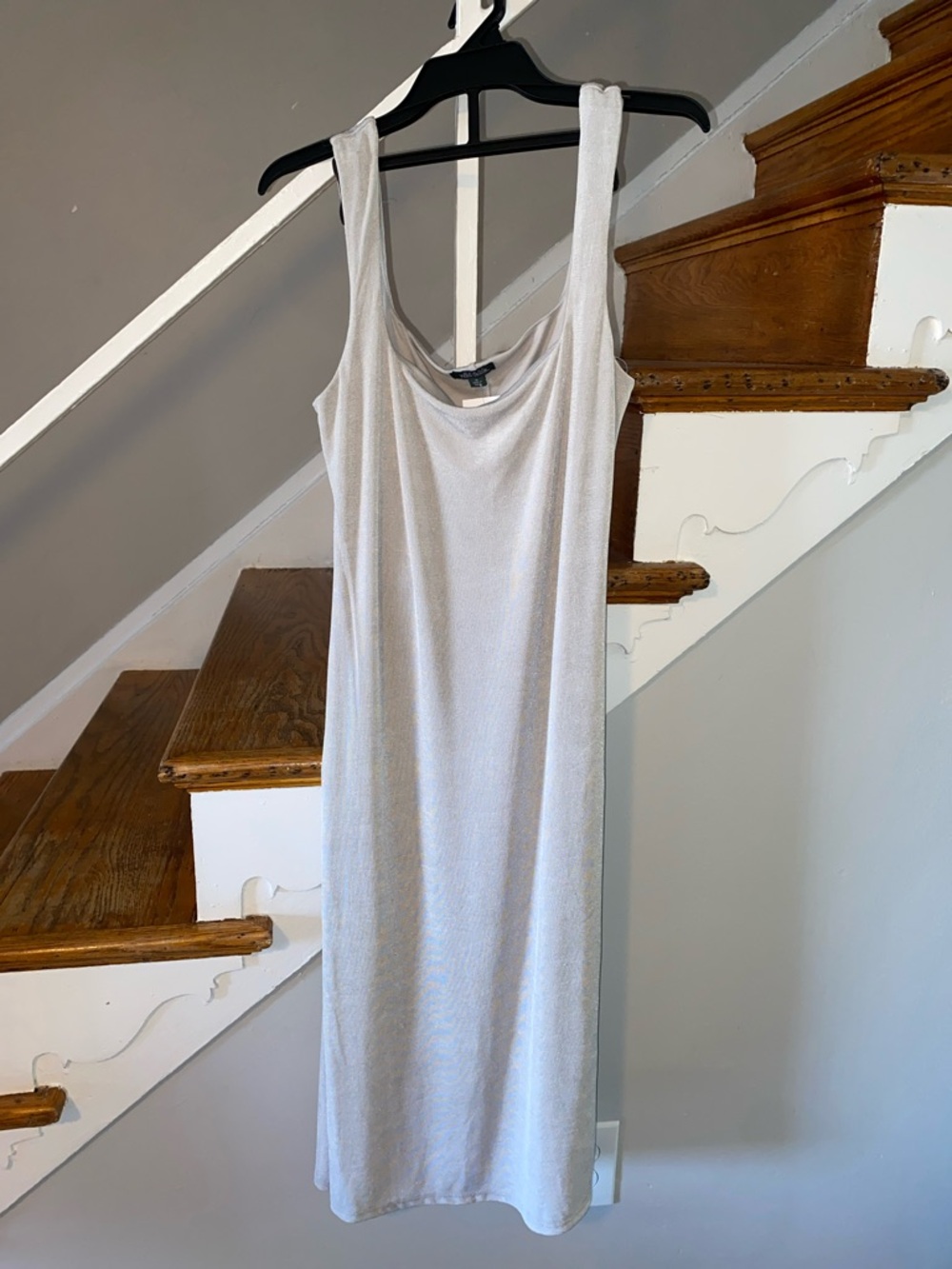 wild fable Silver Maxi Tank Dress Size Medium